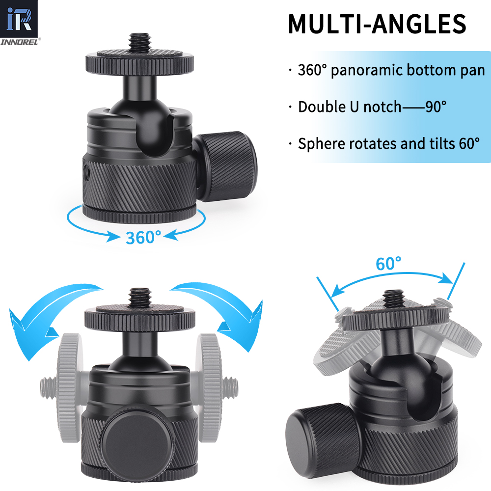 Mini Ball Head-INNOREL C19 CNC - đánh giá và giá Pan Tilt Bracket
