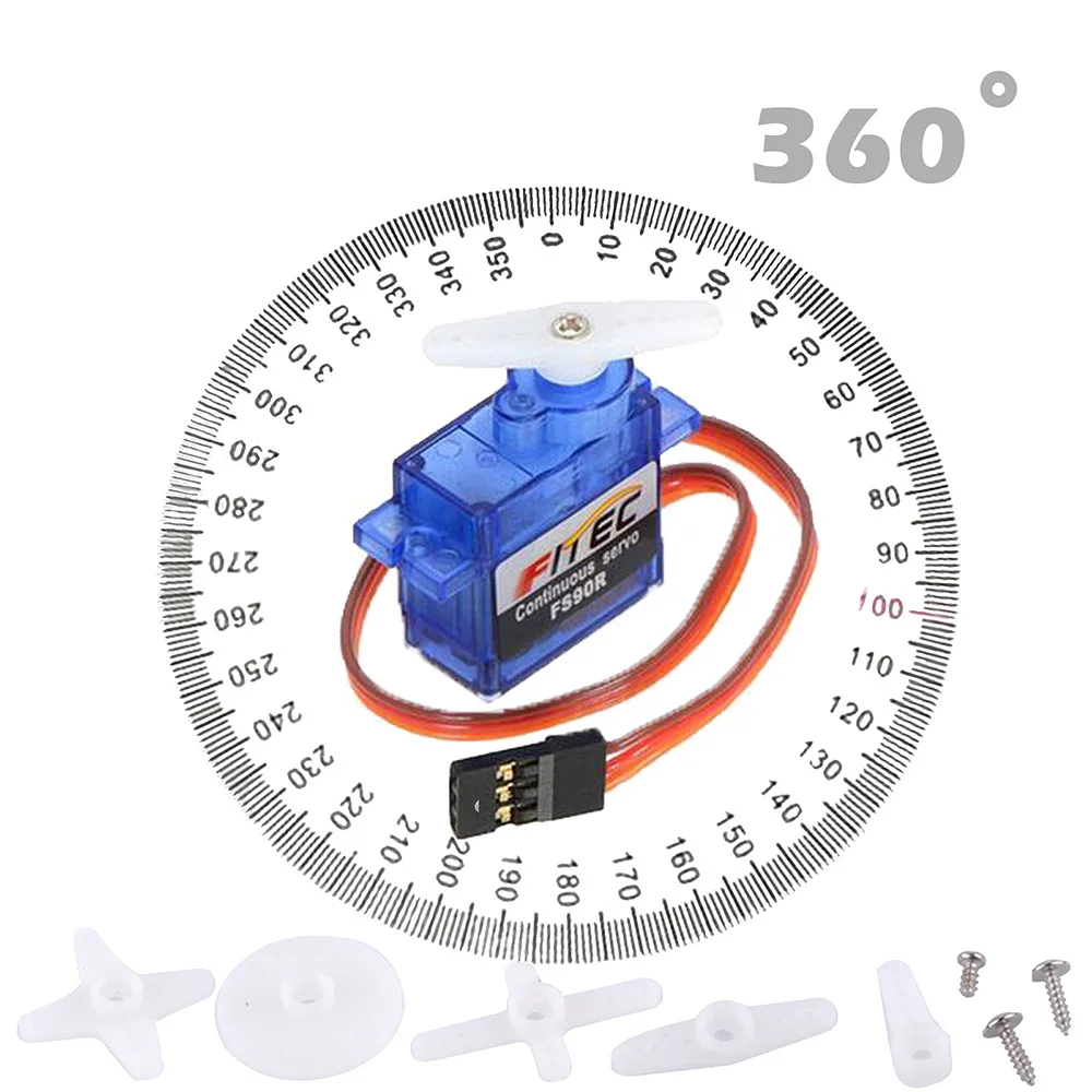 Feetech Mini FS90R Micro Servo - đánh giá và giá Arduino Robot