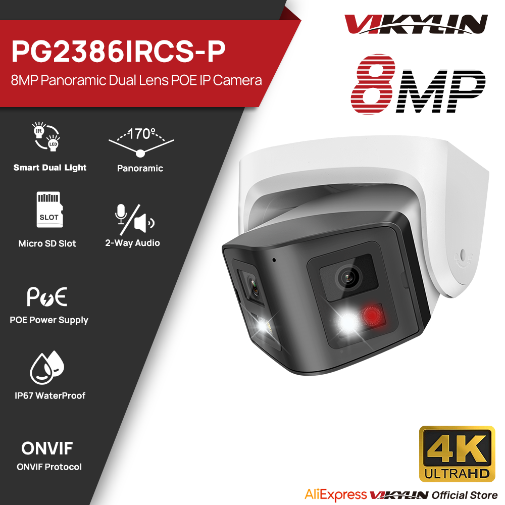 Vikylin 8MP Panoramic Smart Du - đánh giá và giá Pan Tilt Bracket
