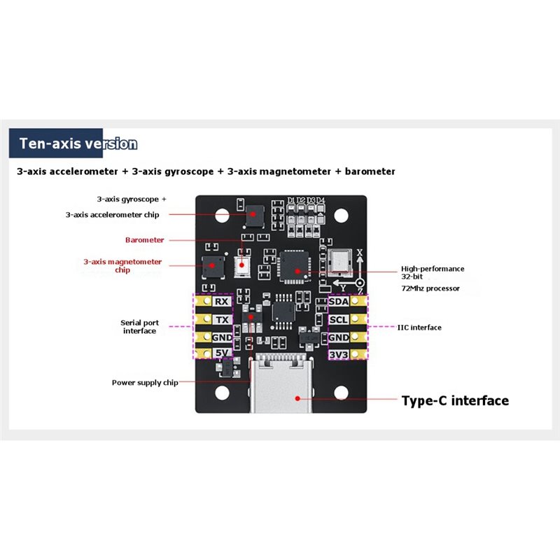 B92B 10-Axis IMU Sensor Module - đánh giá và giá Stm32 Robot