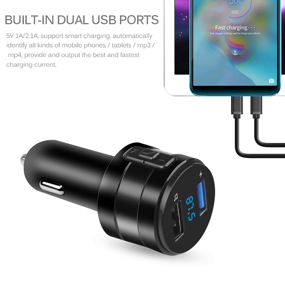 Bluetooth 4.2 FM Transmitter C - đánh giá và giá Robot Bluetooth Car