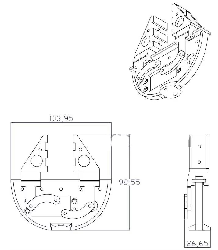 New Robot Clamp Gripper Servo  - đánh giá và giá Robot Gripper Claw